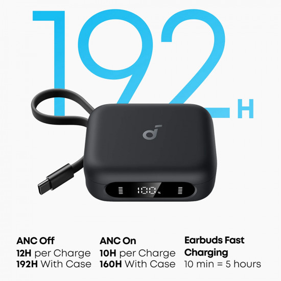 Anker Wireless Earbuds P41i (A3937G11) with Built in Charger, Stand, Lightning, ANC, 6 Mics, Gaming Mode, Bass Black Anker Wireless Earbuds P41i (A3937G11) with Built in Charger, Stand, Lightning, ANC, 6 Mics, Gaming Mode, Bass Black