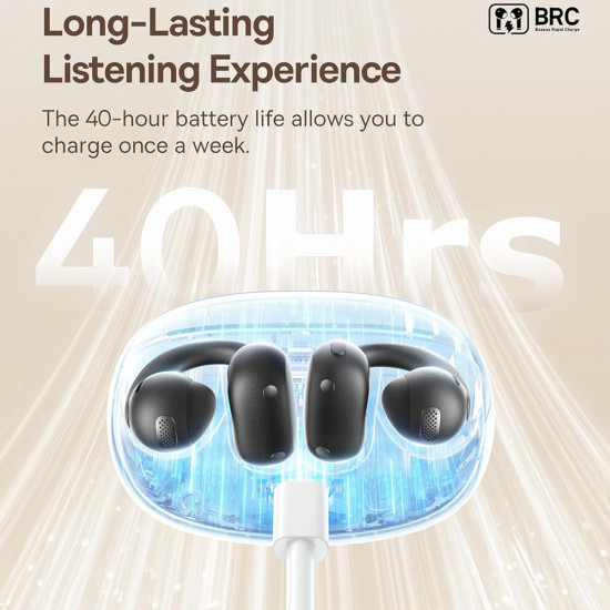 Baseus Wireless Earbuds Bowie MC1 (A00083501126 00) Open Ear Clip on Design, BT V5.4, IP57 Waterproof, 600mAh Black Baseus Wireless Earbuds Bowie MC1 (A00083501126 00) Open Ear Clip on Design, BT V5.4, IP57 Waterproof, 600mAh Black