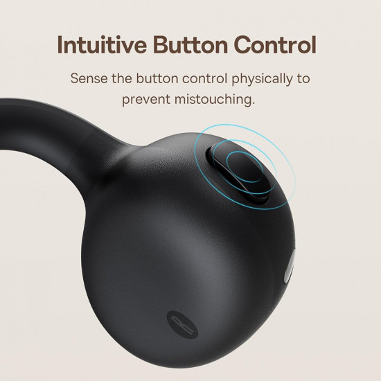 Baseus Wireless Earbuds Bowie MC1 (A00083501126 00) Open Ear Clip on Design, BT V5.4, IP57 Waterproof, 600mAh Black Baseus Wireless Earbuds Bowie MC1 (A00083501126 00) Open Ear Clip on Design, BT V5.4, IP57 Waterproof, 600mAh Black