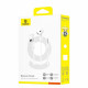 Baseus Wired Earphones Encok HZ19 (A00182301213 00) Jack 3.5mm, Built in Microphone , Half In Ear Moon White Baseus Wired Earphones Encok HZ19 (A00182301213 00) Jack 3.5mm, Built in Microphone , Half In Ear Moon White