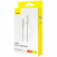 Baseus Data Cable Tungsten Gold (P10319800G21 00) Type C to Type C, Super Fast Charge, 100W, 480Mbps, 1m Gold