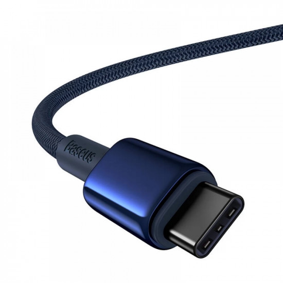 Baseus Data Cable Tungsten Gold (P10319800321 04) Type C to Type C, Super Fast Charge, 100W, 480Mbps, 2m Navy Blue
