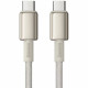 Baseus Data Cable Tungsten Gold (P10319800G21 01) Type C to Type C, Super Fast Charge, 100W, 480Mbps, 2m Gold