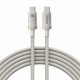 Baseus Data Cable Titanium (P10378100G21 01) USB C to Type C, 100W, Fast Charging, 480Mbps, 2m Galaxy Titanium Gold
