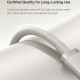 Baseus Data Cable Titanium (P10378100G21 01) USB C to Type C, 100W, Fast Charging, 480Mbps, 2m Galaxy Titanium Gold