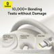 Baseus Data Cable Titanium (P10378100G21 01) USB C to Type C, 100W, Fast Charging, 480Mbps, 2m Galaxy Titanium Gold