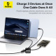 Baseus Data Cable Flash Series 3 (P10377503111 00) Fast Charge, USB C to 3x Type C, 3in1, PD100W, 480Mbps, 1.5m Black