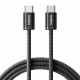 Baseus Data Cable Dynamic 4 Series (P10381400111 00) for iPhone, Type C, Fast Charge, 100W, 480Mbps, Naylon, 1m Black