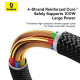 Baseus Data Cable Dura Series (P10377803U01 01) for MacBook, Type C, Fast Charge, PD 100W, 480Mbps, 1m Red / Black