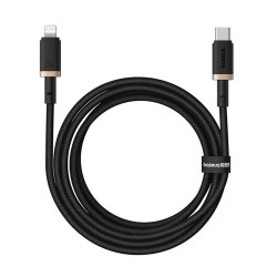 Baseus Data Cable Dura Series (P10377800U01 02) Type C to Lightning, Fast Charging, PD 20W, Nylon, 2m Gold / Black