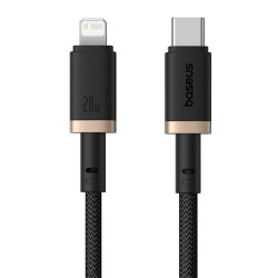 Baseus Data Cable Dura Series (P10377800U01 02) Type C to Lightning, Fast Charging, PD 20W, Nylon, 2m Gold / Black Baseus Data Cable Dura Series (P10377800U01 02) Type C to Lightning, Fast Charging, PD 20W, Nylon, 2m Gold / Black
