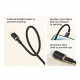 Baseus Data Cable Dura Series (P10377800U01 02) Type C to Lightning, Fast Charging, PD 20W, Nylon, 2m Gold / Black