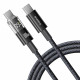 Baseus Data Cable Display 2 (P10382702121 00) Fast Charging, Type C to Type C, Digital Display, 100W, 1m Cosmic Black
