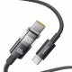 Baseus Data Cable Display 2 (P10382702121 00) Fast Charging, Type C to Type C, Digital Display, 100W, 1m Cosmic Black