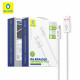 Blueo Data Cable USB A to Type C, Braided, Fast Charging, 6A White