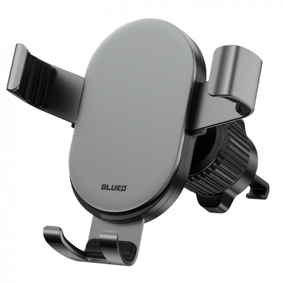 Blueo Car Holder Gravity for Air Vent, Firm Clamping, Widely Applicable, Elegant Design, Aluminum Alloy Black Blueo Car Holder Gravity for Air Vent, Firm Clamping, Widely Applicable, Elegant Design, Aluminum Alloy Black