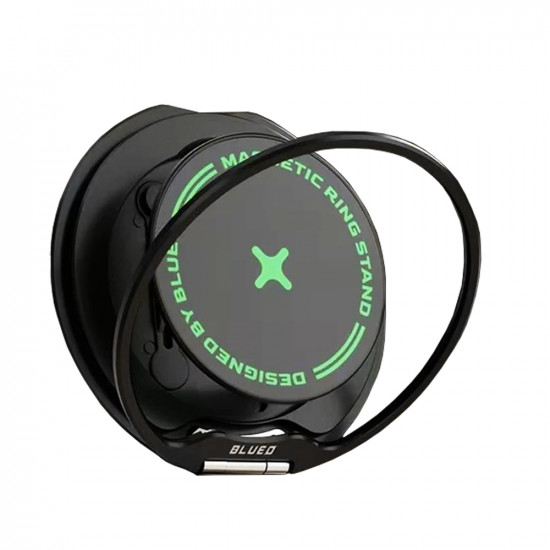 Blueo Slim Magnetic Ring Holder Black