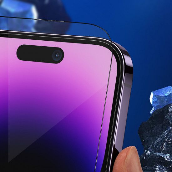 Blueo Anti Broken Glass iPhone 15 Pro Max Black Blueo Anti Broken Glass iPhone 15 Pro Max Black