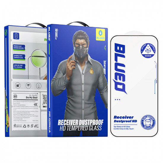 Blueo Anti Dust HD Glass iPhone 15 Pro Black