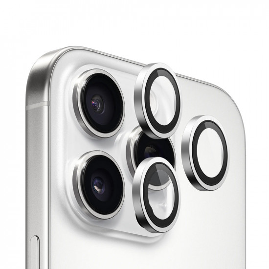 Blueo 99 Anti Reflective Lens Glass iPhone 15 Pro /iPhone 15 Pro Max /iPhone 16 Pro /iPhone 16 Pro Max Silver Titanium