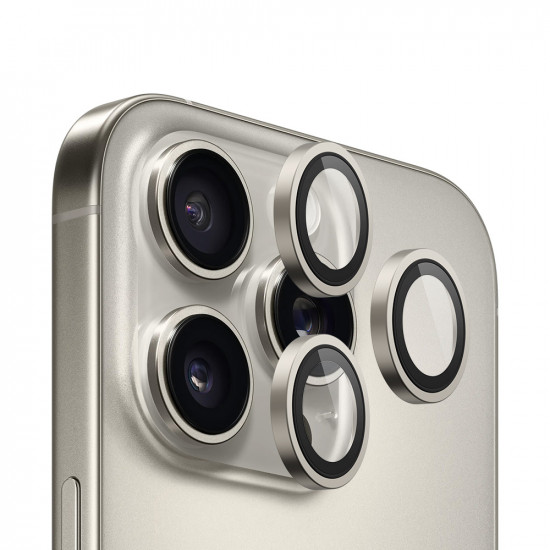 Blueo 99 Anti Reflective Lens Glass iPhone 15 Pro /iPhone 15 Pro Max /iPhone 16 Pro /iPhone 16 Pro Max Natural Titanium