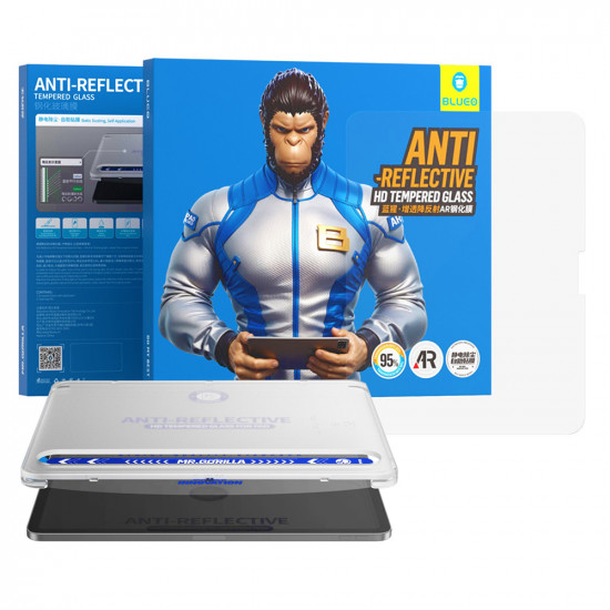 Blueo Anti Reflective HD Glass with Applicator iPad Pro 13 (2024) Clear Blueo Anti Reflective HD Glass with Applicator iPad Pro 13 (2024) Clear