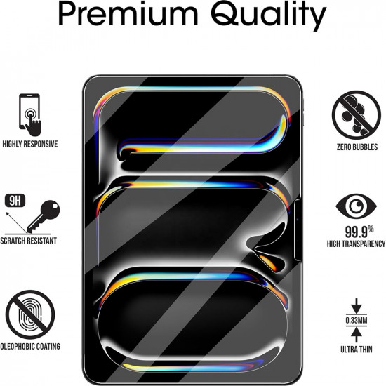 Blueo HD Tempered Glass iPad Air 13 (2024) Clear