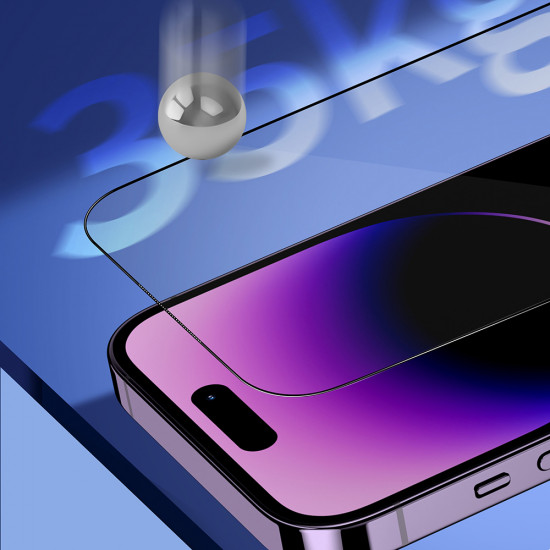 Blueo Sapphire Screen Protector with Applicator Pro iPhone 16 Pro Max / iPhone 17 Pro Max Black