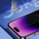 Blueo Sapphire Screen Protector with Applicator Pro iPhone 16 Pro Max / iPhone 17 Pro Max Black