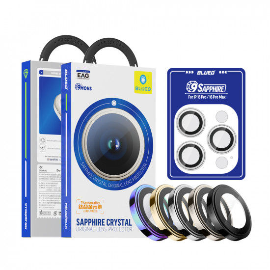 Blueo Sapphire Crystal Original Lens Glass iPhone 16 Pro / iPhone 16 Pro Max Colorful