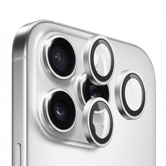 Blueo Original Metal Frame Lens Protector iPhone 14 Pro / iPhone 14 Pro Max Silver