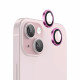 Blueo Original Metal Frame Lens Protector iPhone 15 / iPhone 15 Plus Pink