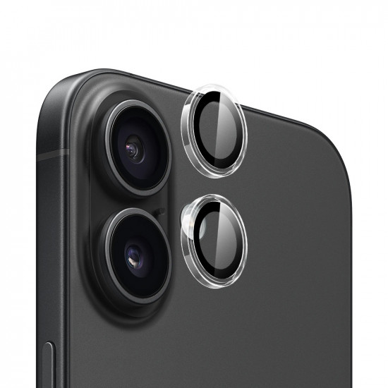 Blueo Original Metal Frame Lens Protector iPhone 16 / iPhone 16 Plus Clear Blueo Original Metal Frame Lens Protector iPhone 16 / iPhone 16 Plus Clear