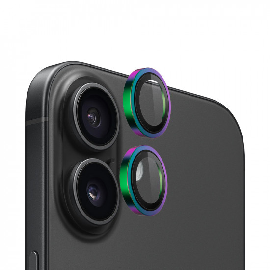 Blueo Original Metal Frame Lens Protector iPhone 16 / iPhone 16 Plus Colorful Blueo Original Metal Frame Lens Protector iPhone 16 / iPhone 16 Plus Colorful