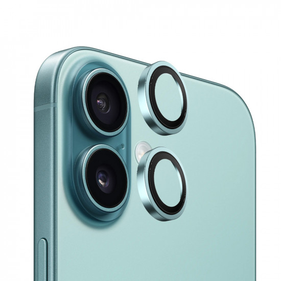 Blueo Original Metal Frame Lens Protector iPhone 16 / iPhone 16 Plus Green