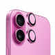 Blueo Original Metal Frame Lens Protector iPhone 16 / iPhone 16 Plus Pink