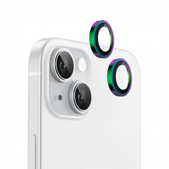 Blueo Original Metal Frame Lens Protector iPhone 15 / iPhone 15 Plus Colorful