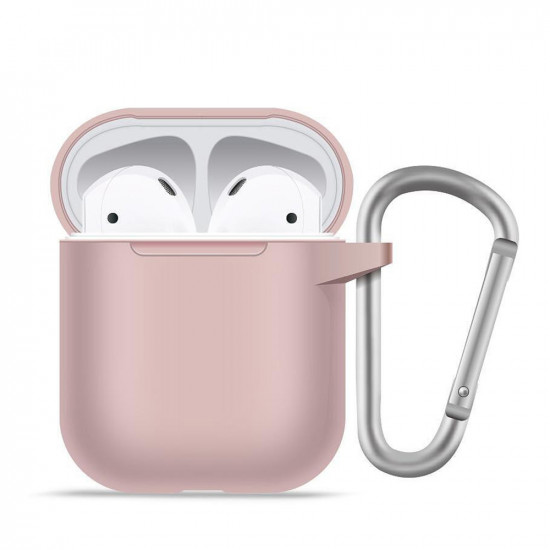 Blueo Liquid Silicone Protect Case for AirPods 1 Sand Pink