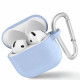 Blueo Liquid Silicone Protect Case for AirPods 4 Sky Blue