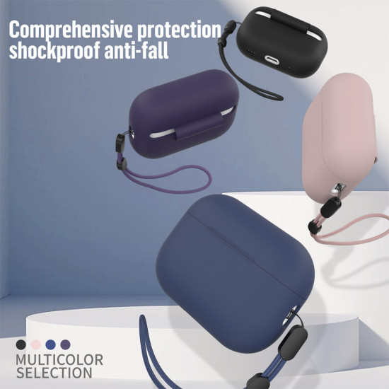 Blueo Liquid Silicone Protect Case for AirPods Pro 2 Purple