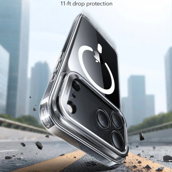 ESR Classic Hybrid HaloLock Kickstand iPhone 17 Pro Max Clear