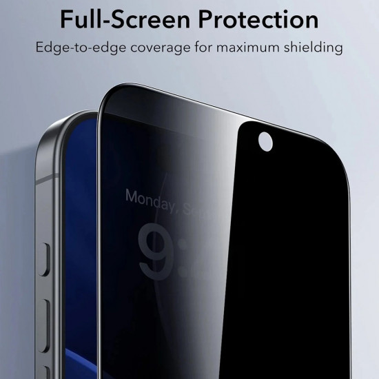 ESR Privacy Tempered Glass UltraFit (3 pack) iPhone 17 Pro Black