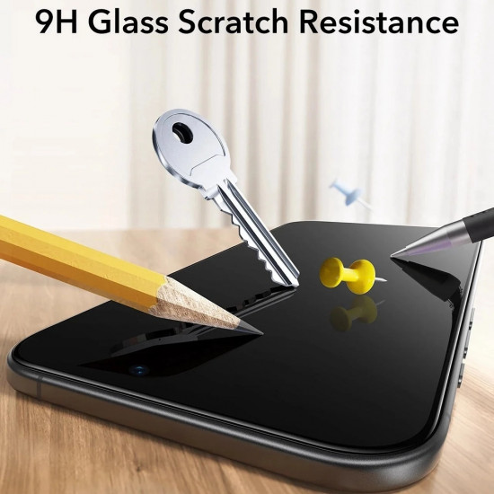 ESR Privacy Tempered Glass UltraFit (3 pack) iPhone 17 / iPhone 16 Pro Black