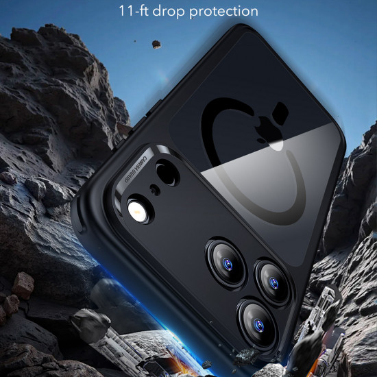 ESR Classic Hybrid HaloLock iPhone 17 Pro Max Clear Black