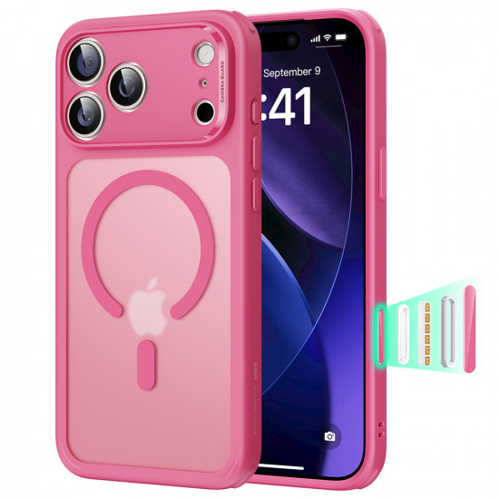 ESR Classic Hybrid HaloLock iPhone 17 Pro Frosted Pink