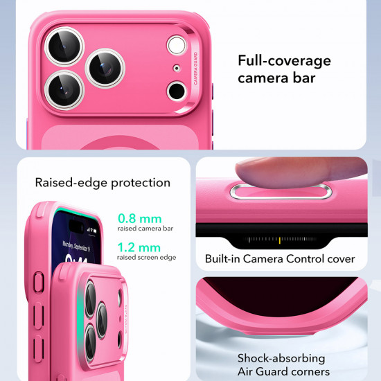 ESR Classic Hybrid HaloLock iPhone 17 Pro Frosted Pink