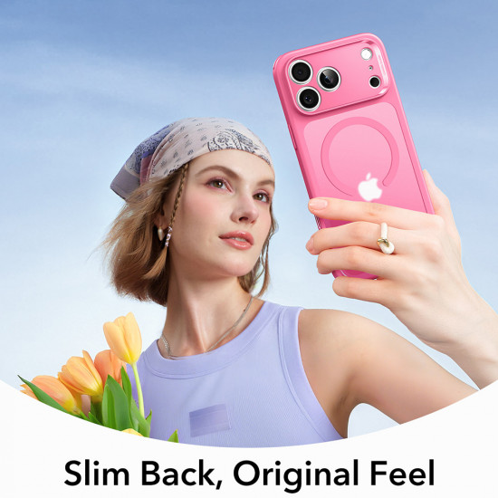 ESR Classic Hybrid HaloLock iPhone 17 Pro Frosted Pink