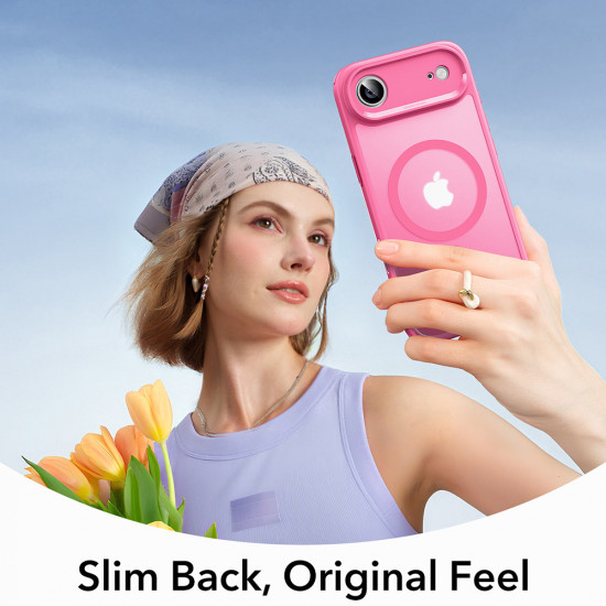 ESR Classic Hybrid HaloLock iPhone 17 Air Frosted Pink