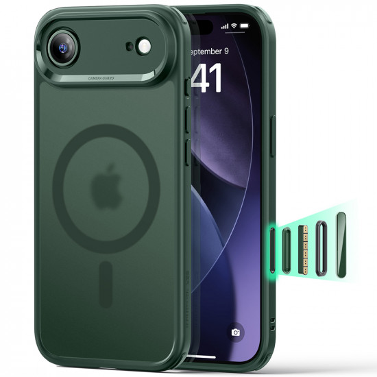 ESR Classic Hybrid HaloLock iPhone 17 Air Frosted Green