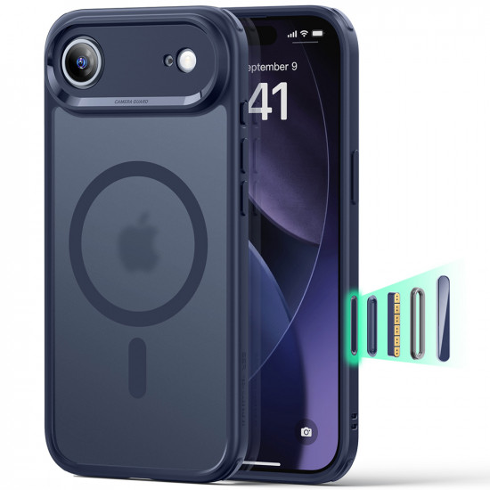 ESR Classic Hybrid HaloLock iPhone 17 Air Frosted Blue